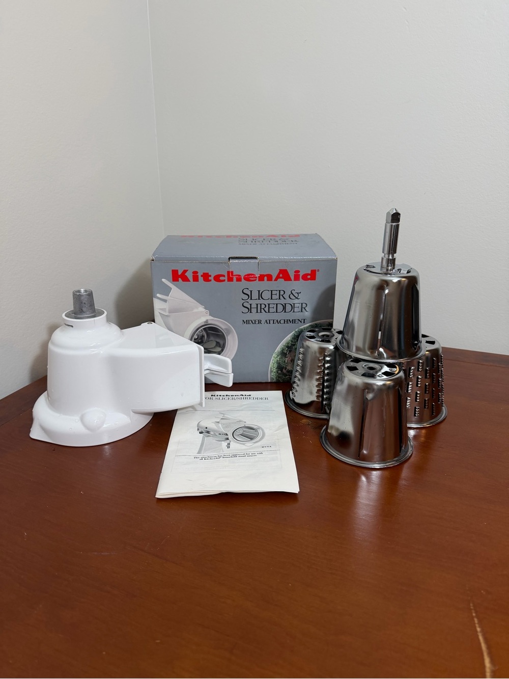KitchenAid Slicer/Shredder Stand Mixer Attachment RVSA, White